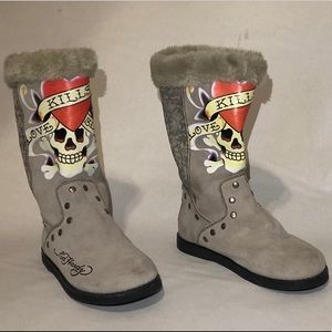 Ed Hardy winter boots size 9